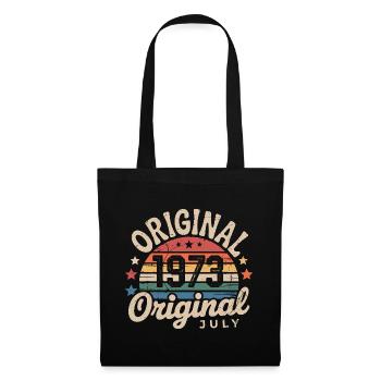 Original Juillet 1973 Anniversaire Vintage Retro - Sac en tissu - noir - Devant