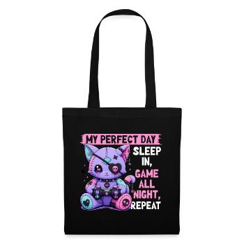 Pastel Goth Soft Goth Gaming Gamer - Stoffbeutel - Schwarz - Vorne