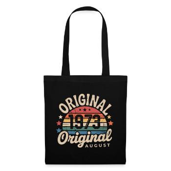 Original August 1973 Vintage Birthday 1973 - Tote Bag - black - Front