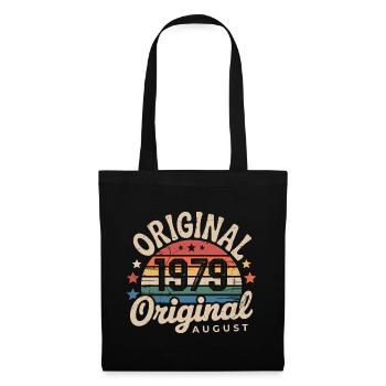 Original Août 1979 Vintage Anniversaire 1979 - Sac en tissu - noir - Devant