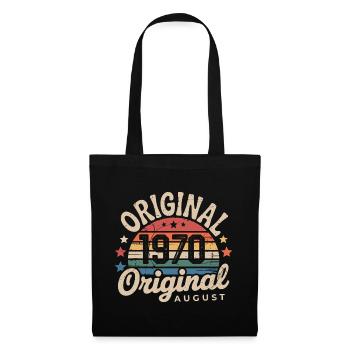 Original Août 1970 Vintage Anniversaire 1970 - Sac en tissu - noir - Devant