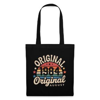 Original August 1984 Vintage Anniversary 1984 - Tote Bag - black - Front