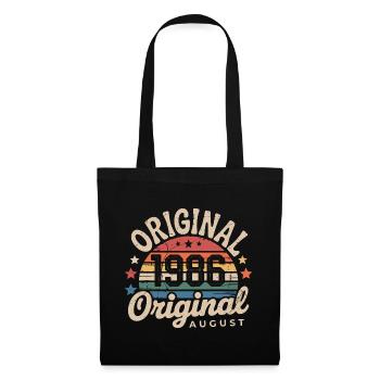 Original August 1986 Vintage Anniversary 1986 - Tote Bag - black - Front