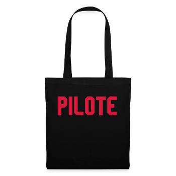 Pilote - Sac en tissu - noir - Devant
