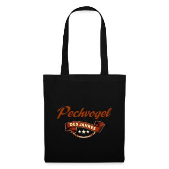 Pechvogel des Jahres - Rahmenlos Geschenk - Stoffbeutel - Schwarz - Vorne