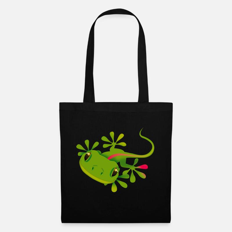a gecko - Tote Bag - black
