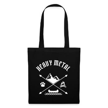 Heavy Metal Camping Freunde - Stoffbeutel - Schwarz - Vorne