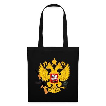 bras Russie avec Kalachnikov et à la grenade - Sac en tissu - noir - Devant
