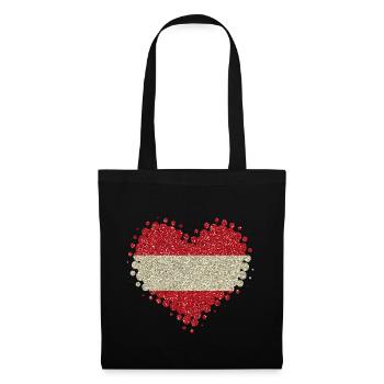 I love Austria - home pride tradition heart - Tote Bag - black - Front