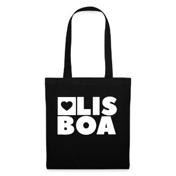 Lisbonne - Sac en tissu - noir - Devant