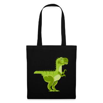 Dinosaur Robot T-Rex - Sac en tissu - noir - Devant