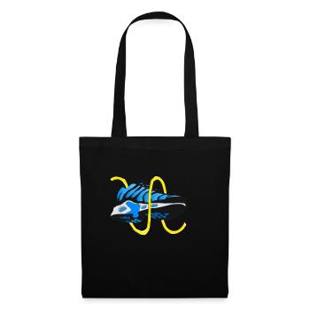 Sneaker Blue Hypebeast graphique de conception de chaussures - Sac en tissu - noir - Devant