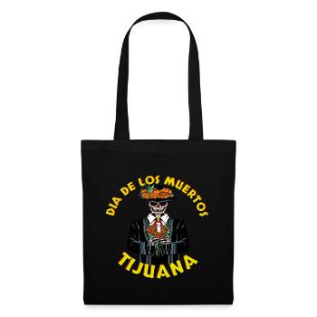 Dia de los muertos Tijuana design vintage - Sac en tissu - noir - Devant