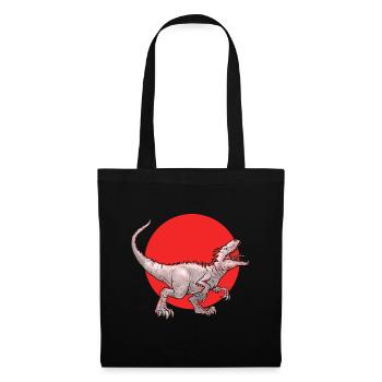 Dino shirt. Dinosaur Raptor Dominosaurus. - Tote Bag - black - Front