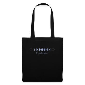 justaphase - Sac en tissu - noir - Devant