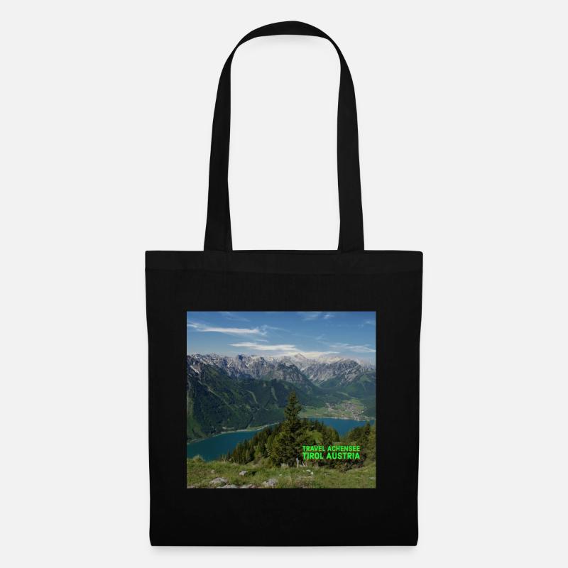 Achensee, Tirol - Stoffbeutel - Schwarz