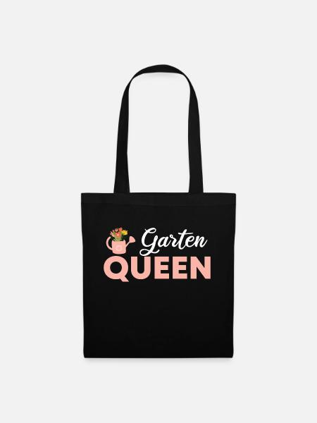 Garten Queen - Stoffbeutel - Schwarz