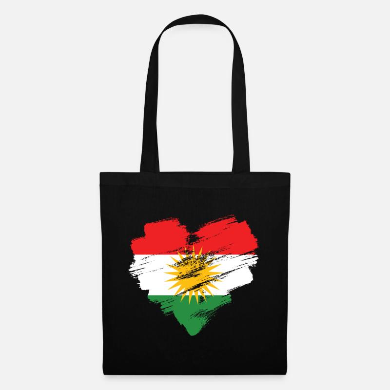 Kurdistan - Stoffbeutel - Schwarz