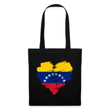 Venezuela - Stoffbeutel - Schwarz - Vorne