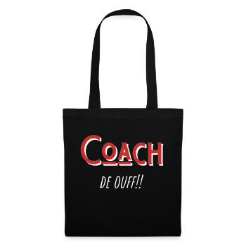 coach de ouf idée cadeau - Sac en tissu - noir - Devant
