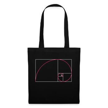 Golden ratio and golden spiral - Tote Bag - black - Front
