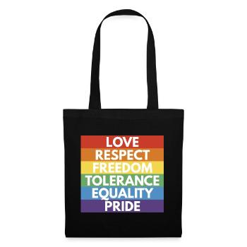 LGBTQ+ - Sac en tissu - noir - Devant