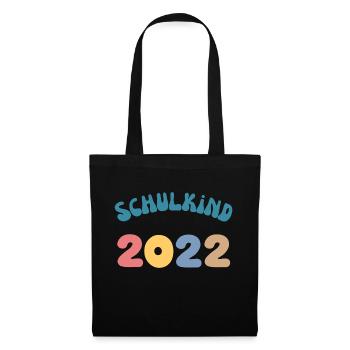 Schulkind 2022 Erste Klasse Geschenke und Shirts - Stoffbeutel - Schwarz - Vorne