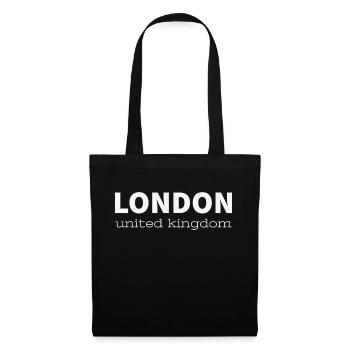 LONDRES - Sac en tissu - noir - Devant