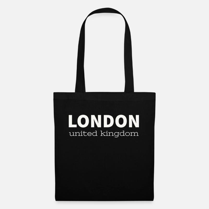 LONDON - Stoffbeutel - Schwarz