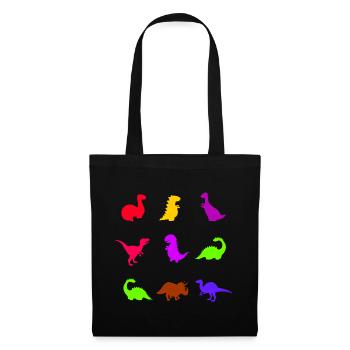 DINO Back to School Books T-Shirt GIFT - Tote Bag - black - Front
