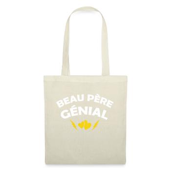 Beau-père génial / humour beau-père - Sac en tissu - nature - Devant