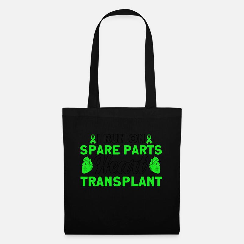 Organspender Organtransplantation Operation - Stoffbeutel - Schwarz