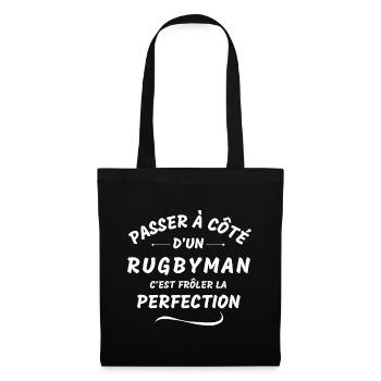 rugby, rugby sport, rugby humour - Sac en tissu - noir - Devant