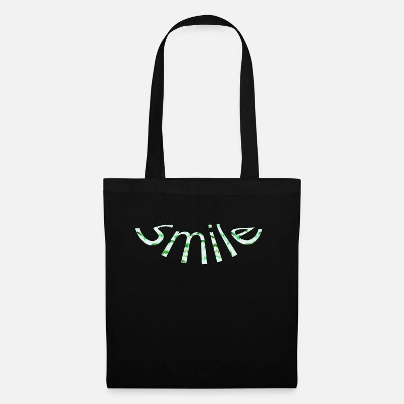Smile White - Sac en tissu - noir