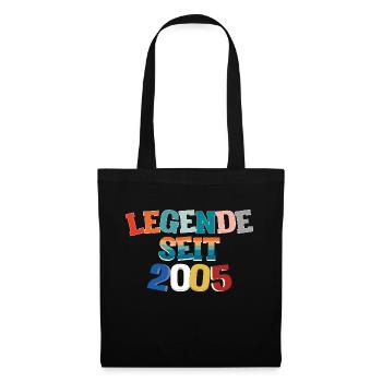18th birthday Young girls 18 years 2005 funny - Tote Bag - black - Front
