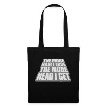 J’ai plus de tête - Sac en tissu - noir - Devant