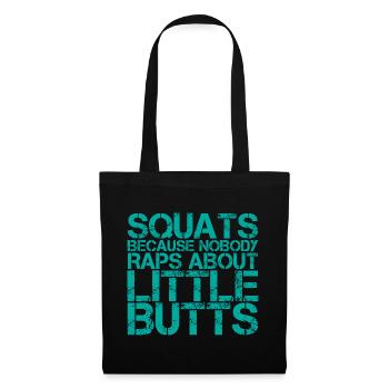 Squats parce que personne ne rappe sur Little Butts 4 - Sac en tissu - noir - Devant