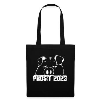 Prosit 2023 - Stoffbeutel - Schwarz - Vorne