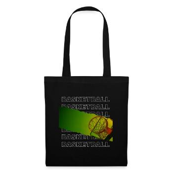 Basketteur Basketteur Basket Dunking Sport Vintage - Sac en tissu - noir - Devant