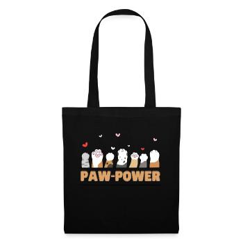 Paw-Power - Stoffbeutel - Schwarz - Vorne