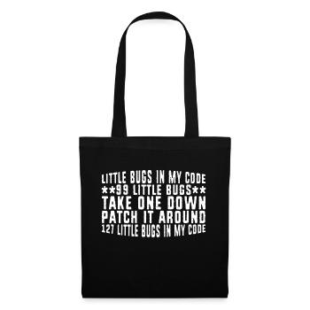 99 petits bugs dans mon code 8 - Sac en tissu - noir - Devant