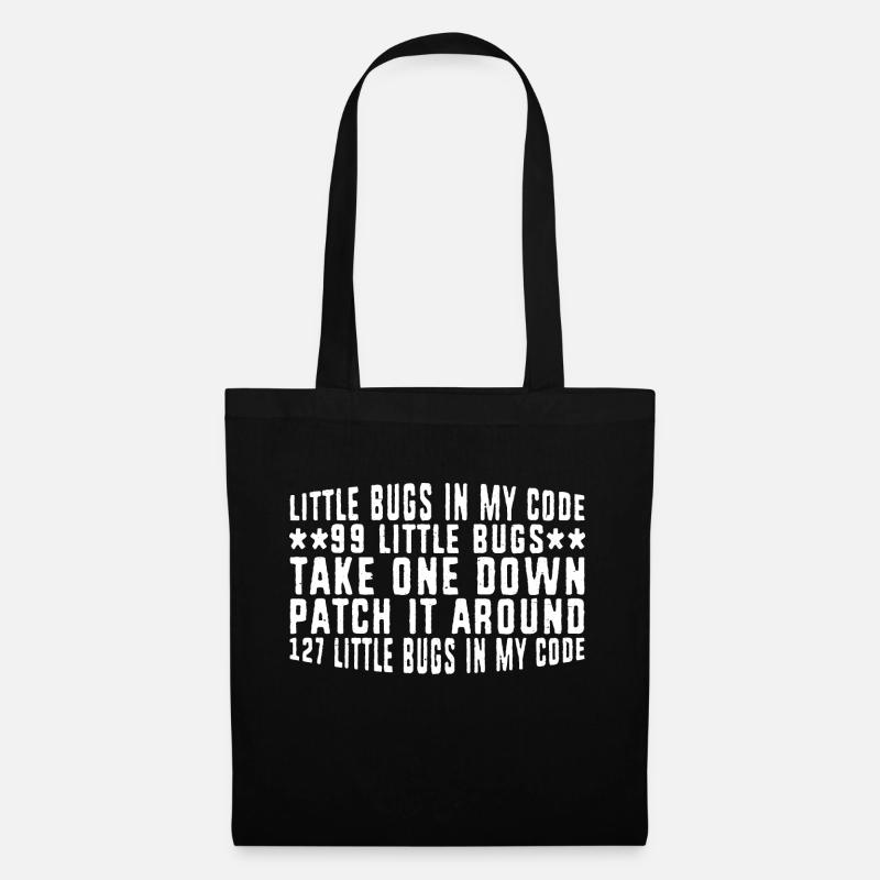 99 little Bugs in my Code 8 - Tote Bag - black