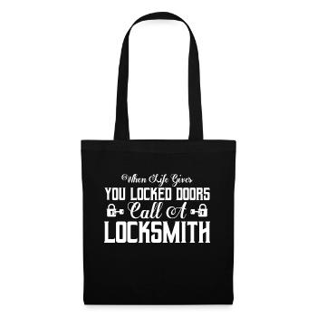 When Life Gives You Locked Doors Call A Locksmith - Tote Bag - black - Front