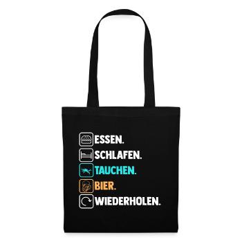Schullehrerin Lehrerin - Stoffbeutel - Schwarz - Vorne
