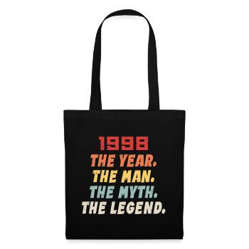 1998 Birthday present, The Legends Born 1998 - Tote Bag - black - Front