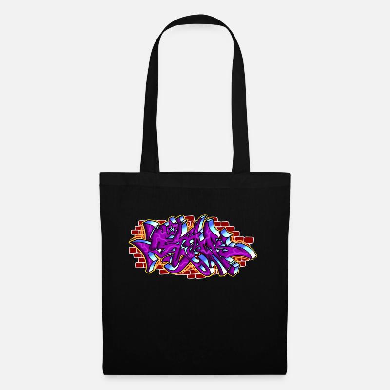 Star Grafitti - Stoffbeutel - Schwarz