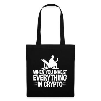 Lorsque vous investissez tout dans Crypto 4 - Sac en tissu - noir - Devant