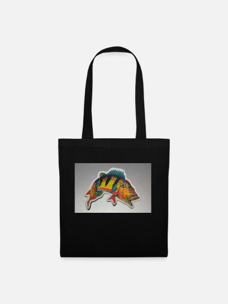 Colorfull fish - Stoffbeutel - Schwarz