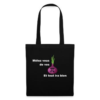 opignon rouge Melez vous - Sac en tissu - noir - Devant