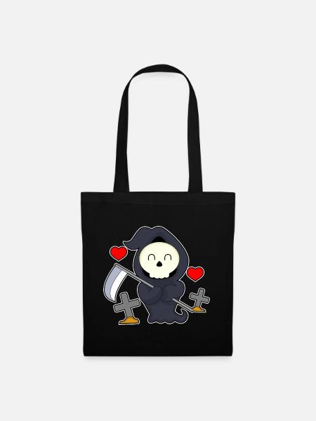 Sensemann Halloween Grab - Stoffbeutel - Schwarz